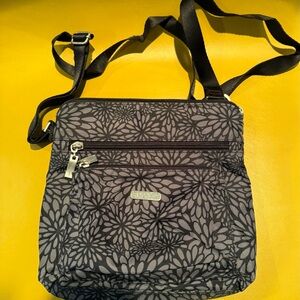 Baggallini Gray Floral Crossbody Bag